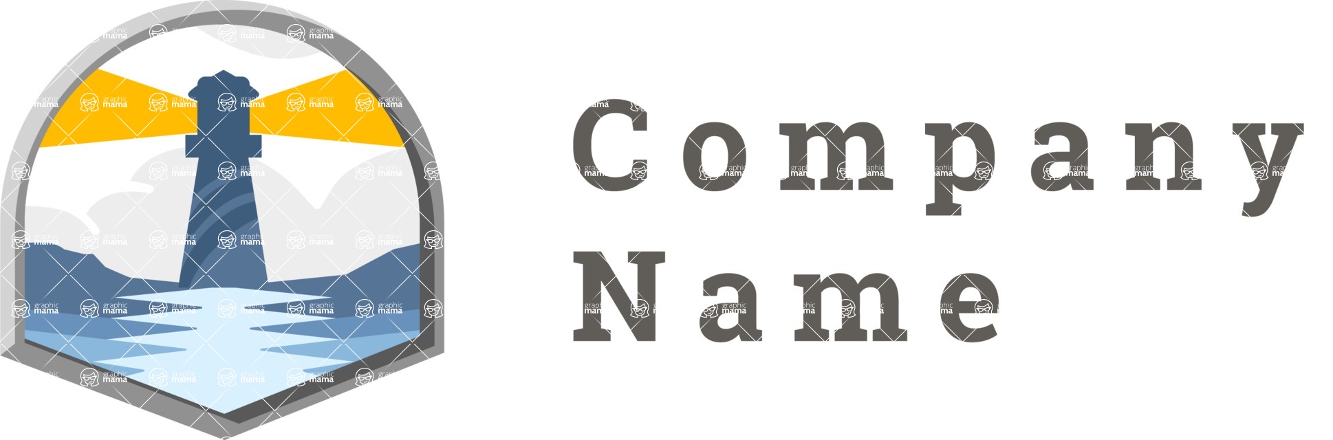 Business Logo Templates - vector graphics in a pack from GraphicMama - Colorful Lighthouse Business Logo Design